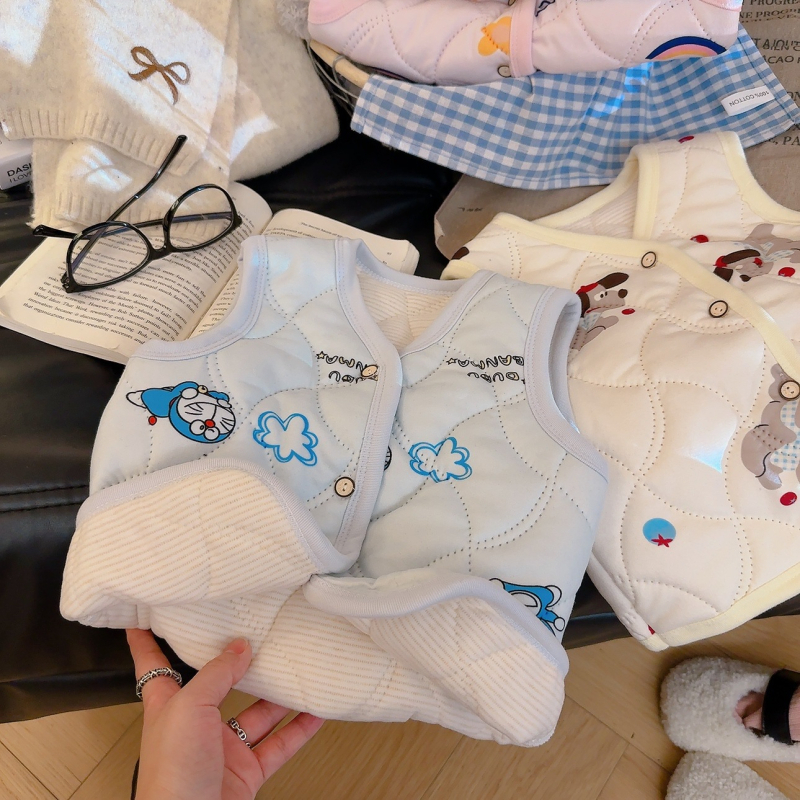 Bērnu vestes – brīvā stila kardigāna, bieza, poliestera pildījums, poliestera oderē