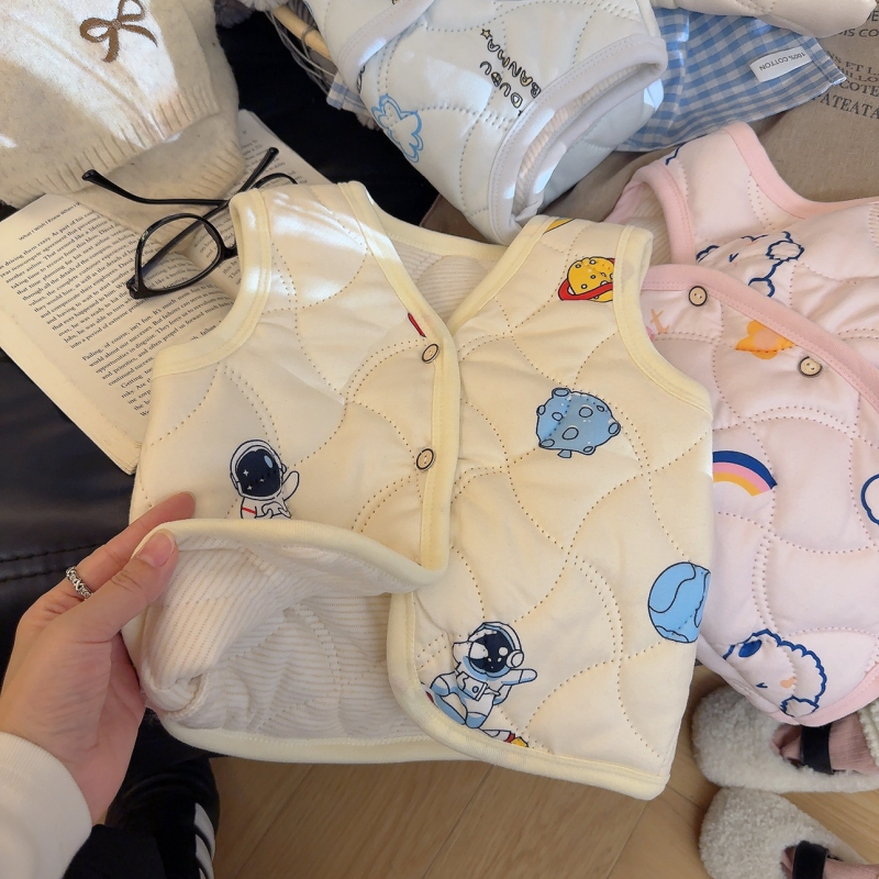 Bērnu vestes – brīvā stila kardigāna, bieza, poliestera pildījums, poliestera oderē