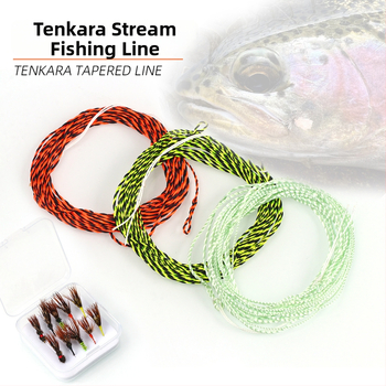 Tenkara glavna linija, ručno pletena linija s promjenjivim promjerom, 12ft–13ft