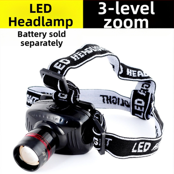 LED čelovka, nabíjateľná lítiová batéria, dva režimy, nepremokavá, dosvit 100 m