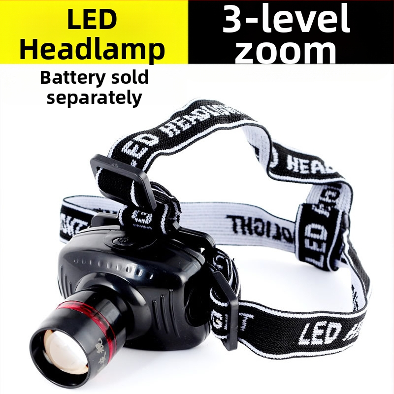LED čelovka, nabíjateľná lítiová batéria, dva režimy, nepremokavá, dosvit 100 m