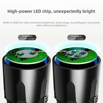 Nočná rybárska svietidlo so štyrmi svetelnými zdrojmi, batéria 8000mAh, výkon 10W, dosah 200–500 m, 360° otáčanie, nabíjateľné