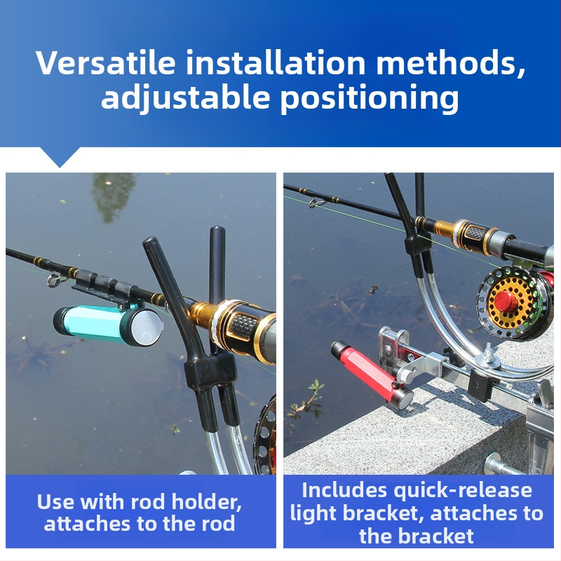 Plostui skirta žvejybos šviesa - įkraunama LED, plastikinė konstrukcija, veikimo spindulys iki 50 m