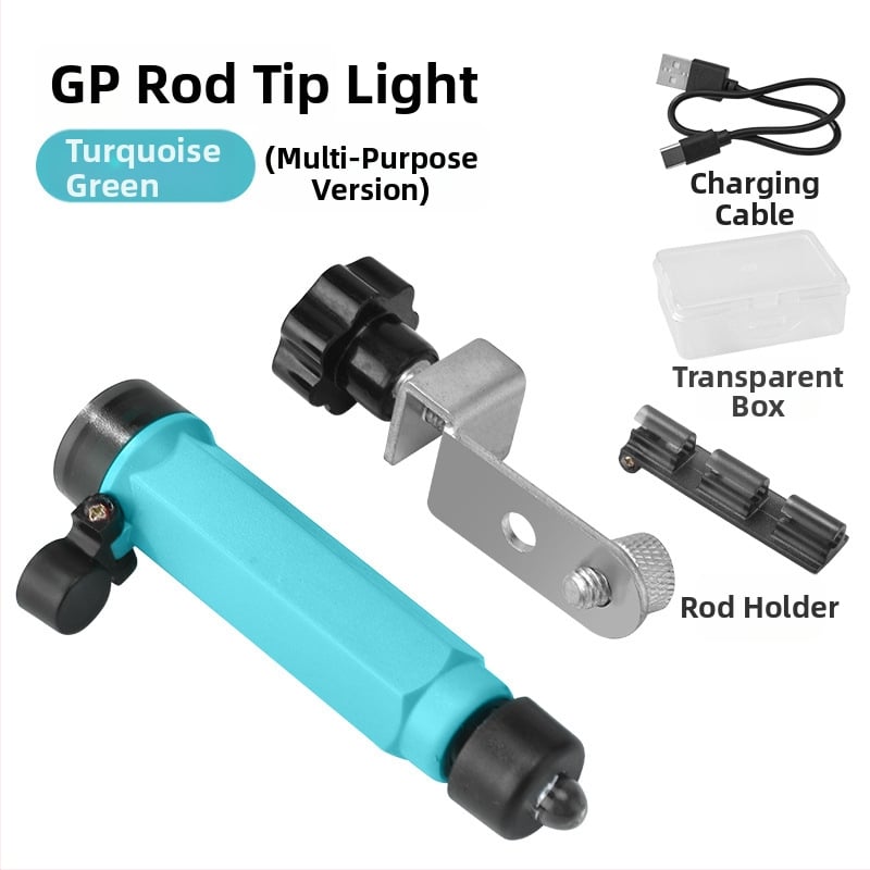 Plostui skirta žvejybos šviesa - įkraunama LED, plastikinė konstrukcija, veikimo spindulys iki 50 m