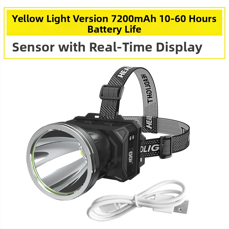 LED čelovka, dobíjateľná, model B90, batéria 18650, dosvit ≥500 m, výdrž 60 h, odolná voči vode