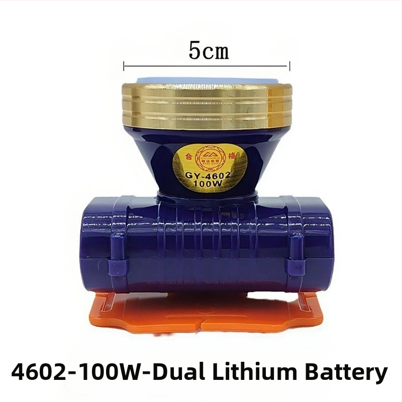 LED челник за къмпинг, 100W водоустойчив, презареждаем, 2200mAh батерия, обхват 100–200 м