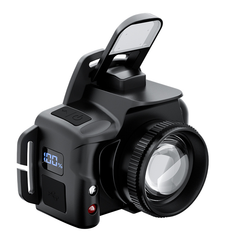 LED κεφαλοφακος U8 για υπαίθριες εξορμήσεις — επαναφορτιζόμενος, δέσμη 300 μ+, αυτονομία 6–7 ωρών