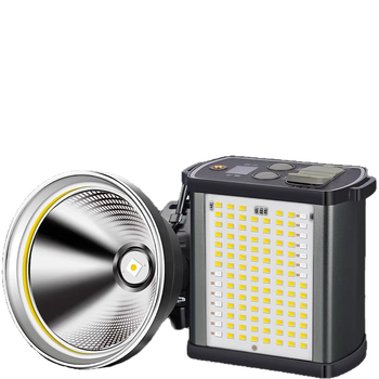 P90 LED челник, презареждаем, 20000mAh, 40W, алуминиев сплав, обхват на лъча до 500 м