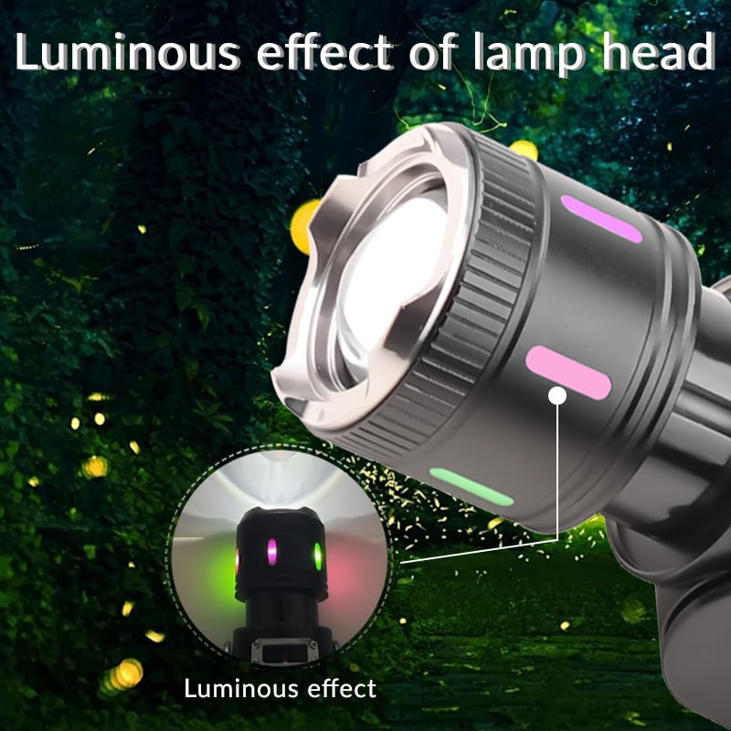 Punjiva LED čelna lampa s aluminijskim tijelom, 10W, 18650 baterija, USB punjenje, domet najmanje 500 m