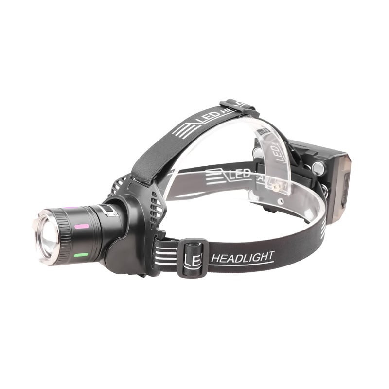 Punjiva LED čelna lampa s aluminijskim tijelom, 10W, 18650 baterija, USB punjenje, domet najmanje 500 m
