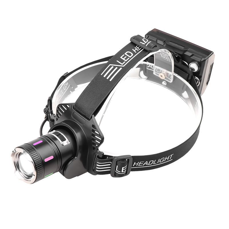 Punjiva LED čelna lampa s aluminijskim tijelom, 10W, 18650 baterija, USB punjenje, domet najmanje 500 m