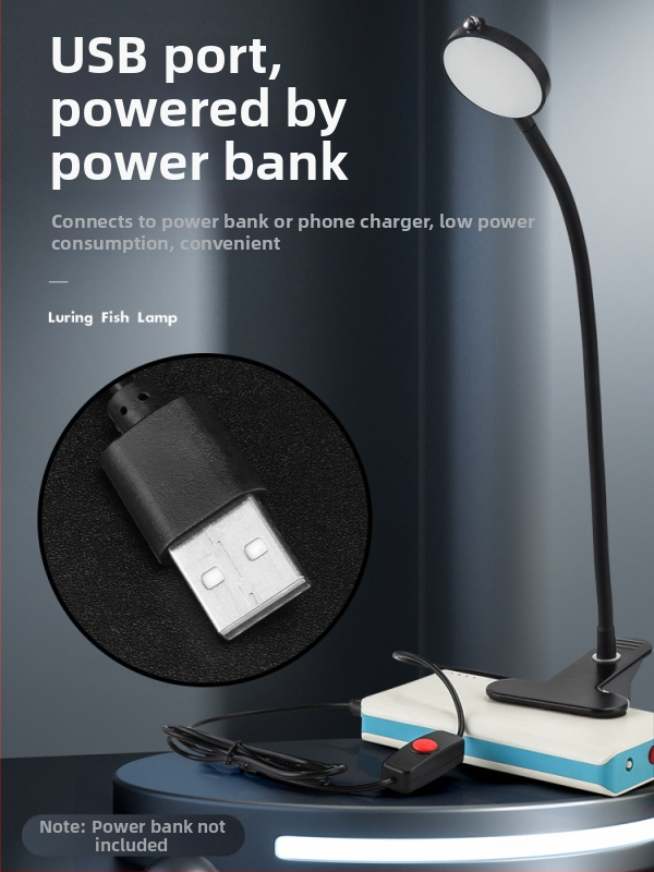 Rafto žvejybos šviesa, dviguba galva, įkraunama, plastmasinis korpusas, 50 g, naktinė žvejybos lemputė