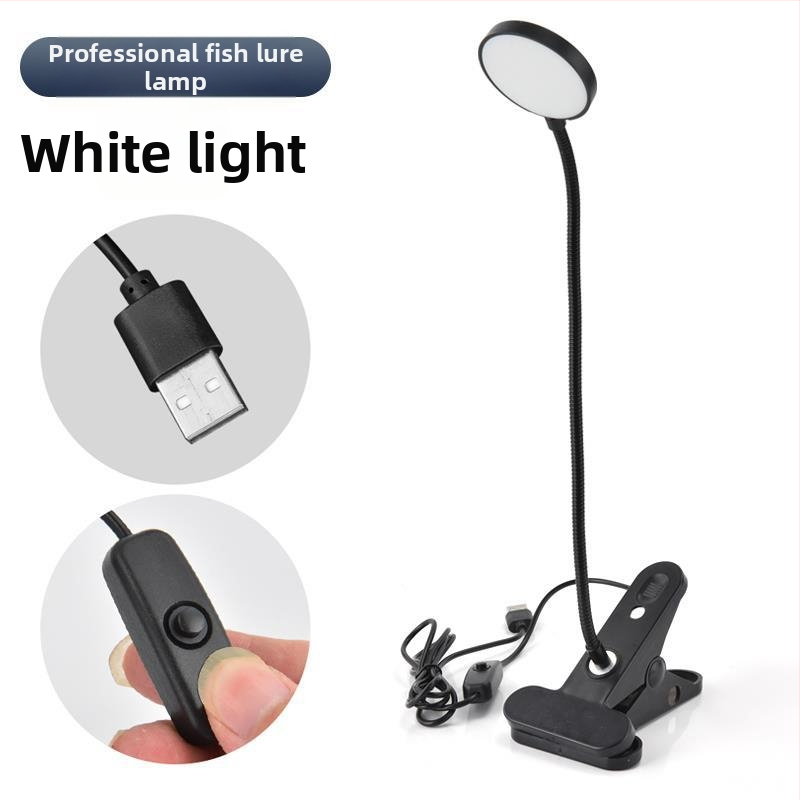 Rafto žvejybos šviesa, dviguba galva, įkraunama, plastmasinis korpusas, 50 g, naktinė žvejybos lemputė