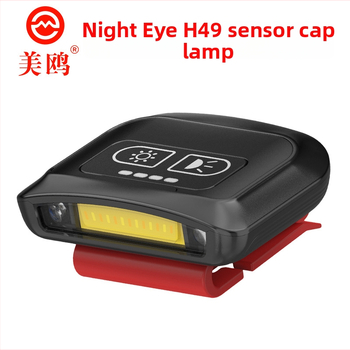 LED galvos žibintuvas naktinei žvejybai su jutikliu, įkraunamas, atsparus vandeniui, galingas apšvietimas