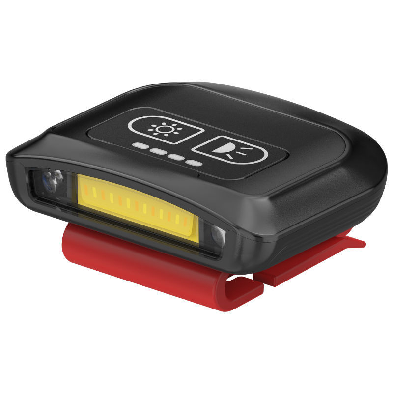 LED galvos žibintuvas naktinei žvejybai su jutikliu, įkraunamas, atsparus vandeniui, galingas apšvietimas