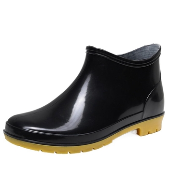 Дъждовни обувки, противохлъзващи, износоустойчиви, PVC горна част и подметка, нисък маншет