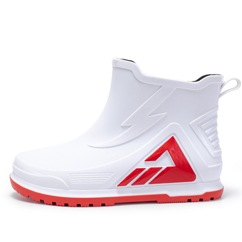 Unisex műanyag esőcsizmák – vízálló, csúszásmentes, vastag talpú, alacsony szárú, kültéri használatra és horgásatra