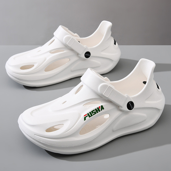 Beihan Платформени EVA сандали за мъже – дишащи, антихлъзгащи, плажни водни обувки, стил Баотоу