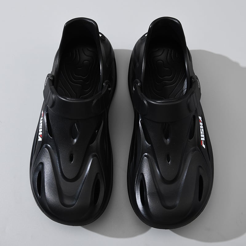 Beihan Платформени EVA сандали за мъже – дишащи, антихлъзгащи, плажни водни обувки, стил Баотоу