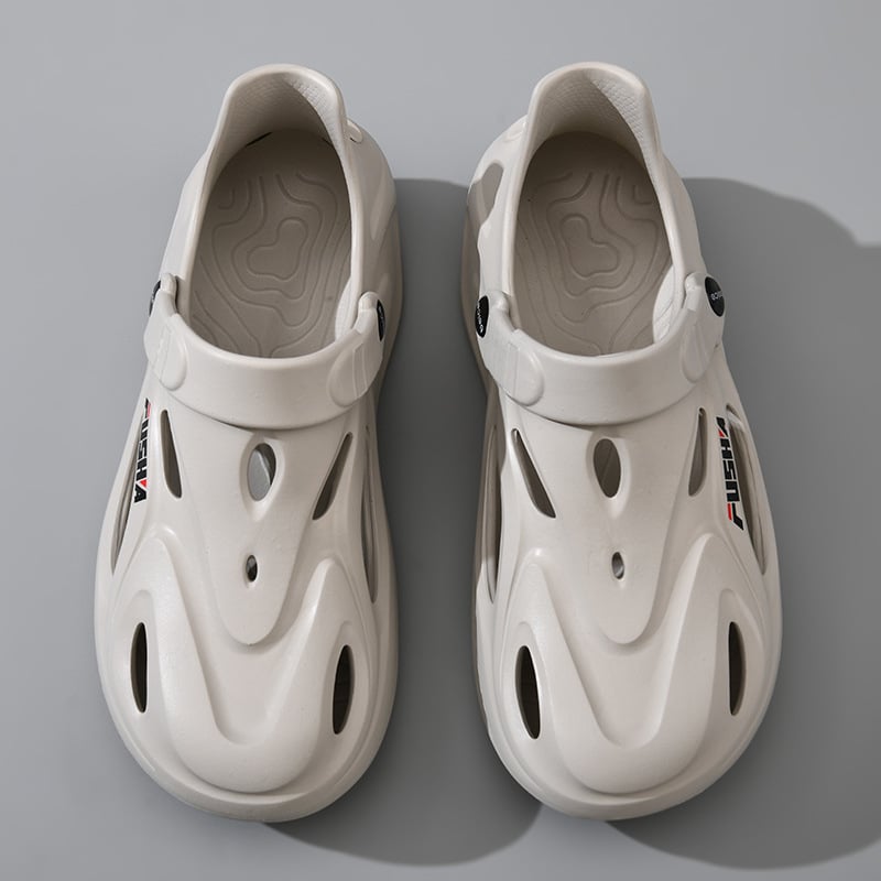 Beihan Платформени EVA сандали за мъже – дишащи, антихлъзгащи, плажни водни обувки, стил Баотоу