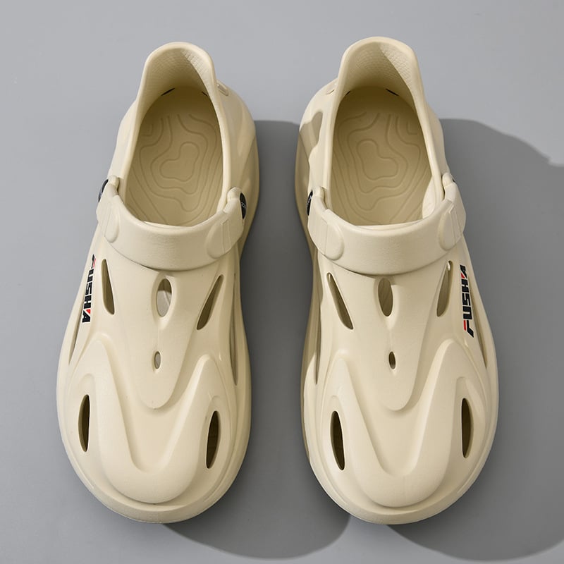 Beihan Платформени EVA сандали за мъже – дишащи, антихлъзгащи, плажни водни обувки, стил Баотоу