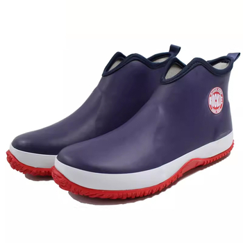 Мъжки PU дъждовни обувки до глезена, за възраст 18–40 г.
