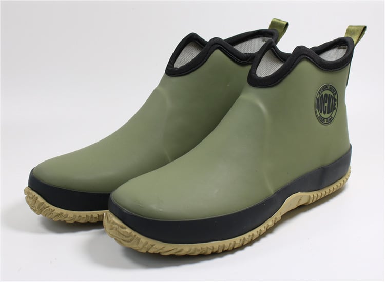 Мъжки PU дъждовни обувки до глезена, за възраст 18–40 г.