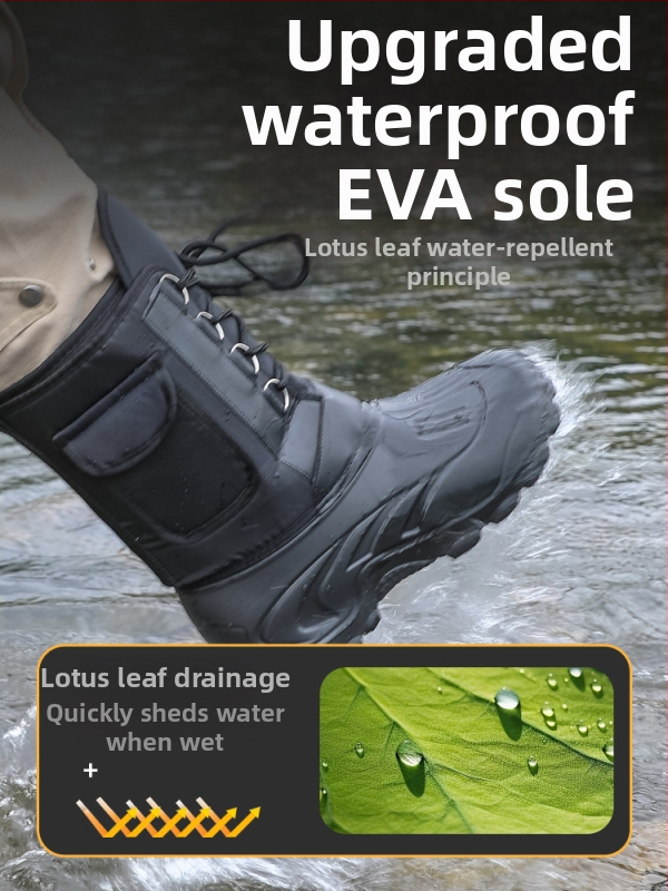 Makšķerēšanas kurpes EVA, neslīdošas, ūdensnecaurlaidīgas, ledus makšķerēšanai, ziemas zābaki (Materiāls: EVA; Neslīdošas; Ūdensnecaurlaidīgas; Ledus makšķerēšanai; Ziemas zābaki)