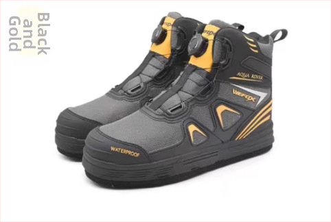 WEFOX 1058/1088 makšķernieku kurpes ar neslīdošu zoli, maināmu apakšu, rifiem kāpšanas dizains un auklas regulēšanas poga