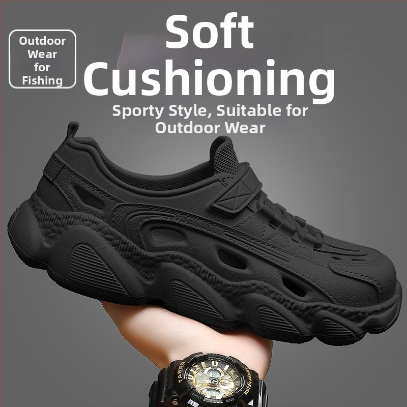 Сандали – дишащи, антихлъзгащи; EVA горнище и EVA подметка; инжекционно формовани (EVA горнище, EVA подметка, дишащи, антихлъзгащи, инжекционно формовани)