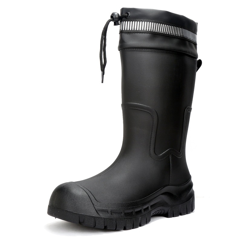 Férfi esőcsizmák - vízálló, csúszásmentes, PVC felső rész, belső műszőrme bélés, négy évszakos viselet