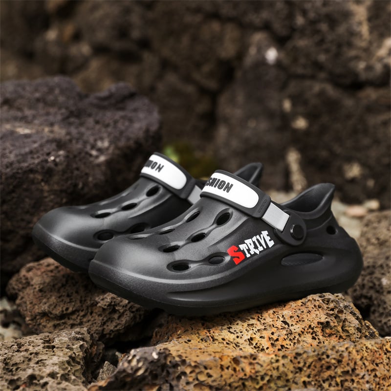 Ανδρικά υδάτινα πέδιλα με διατρήσεις για αερισμό, EVA επάνω μέρος και σόλα, αντιολισθητική προστασία δακτύλων, Καλοκαίρι 2024