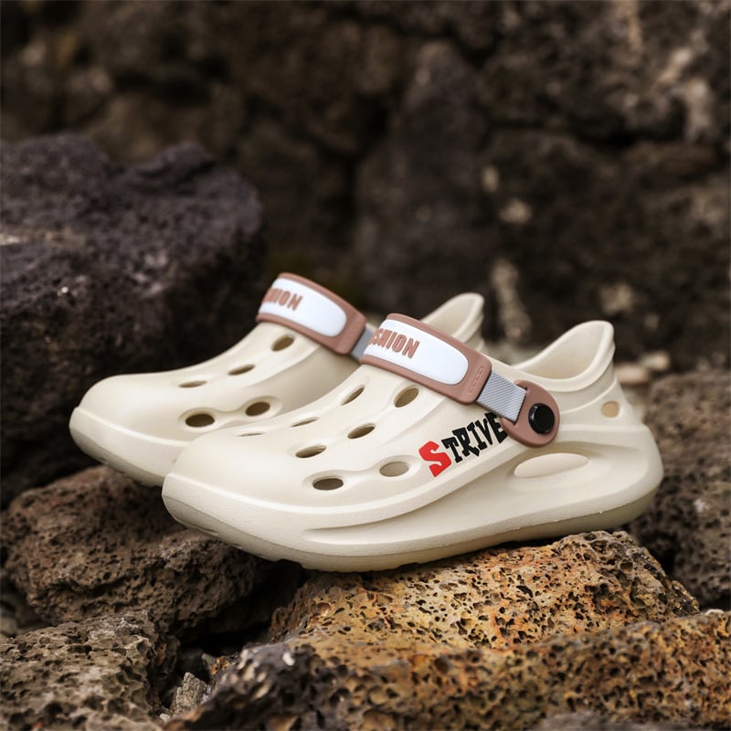 Ανδρικά υδάτινα πέδιλα με διατρήσεις για αερισμό, EVA επάνω μέρος και σόλα, αντιολισθητική προστασία δακτύλων, Καλοκαίρι 2024