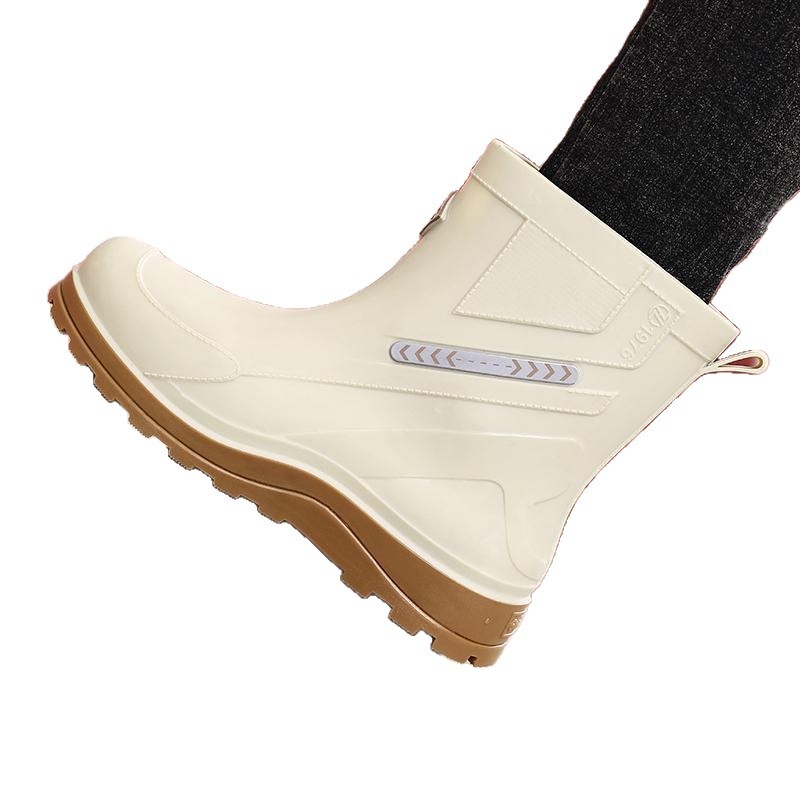 Muške čizme za kišu, PU gornji dio, PVC đon, vodonepropusne, protuklizne, srednje visoke za zimu