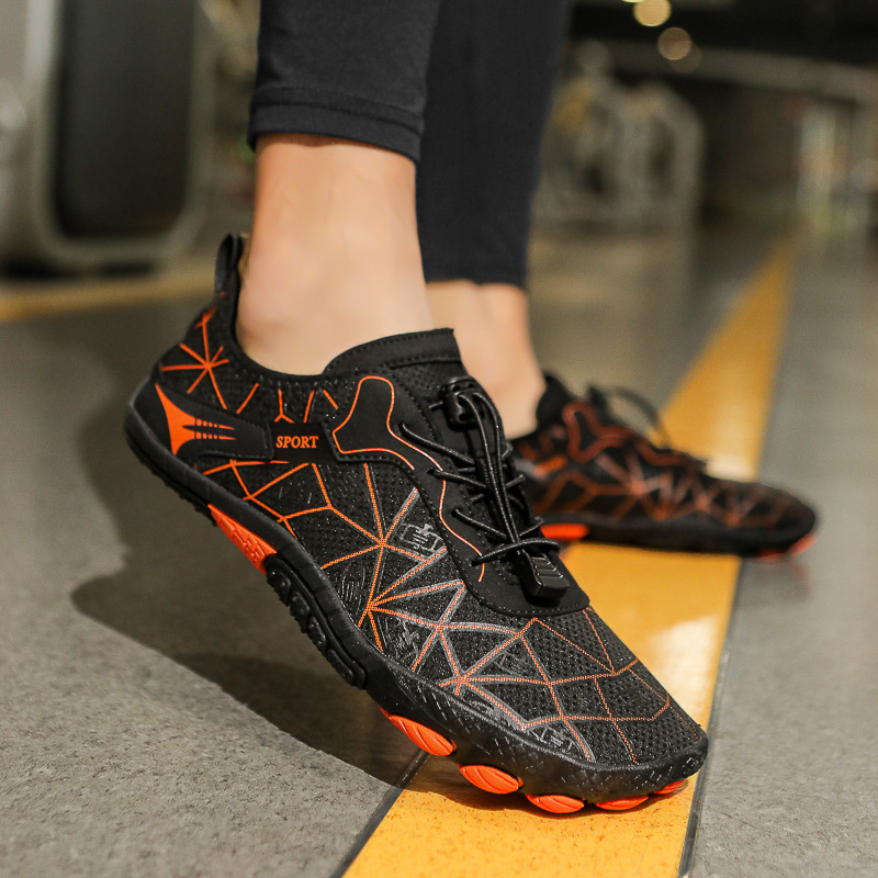 Petprstne tenisice za riječnu potragu s elastičnim remenom, prozračnim mrežastim gornjim dijelom, EVA srednji dio i protuklizna gumena potplata