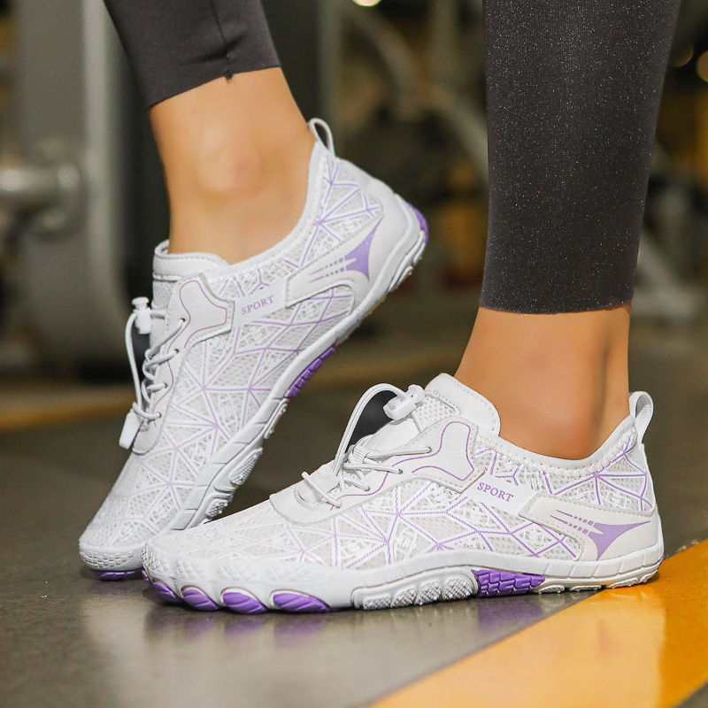 Petprstne tenisice za riječnu potragu s elastičnim remenom, prozračnim mrežastim gornjim dijelom, EVA srednji dio i protuklizna gumena potplata