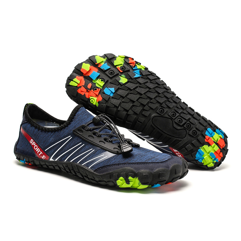 Riječne vodone cipele s elastičnim mrežastim gornjim dijelom, niski kroj, gumeni vanjski i srednji potplat, prozračne i izdržljive