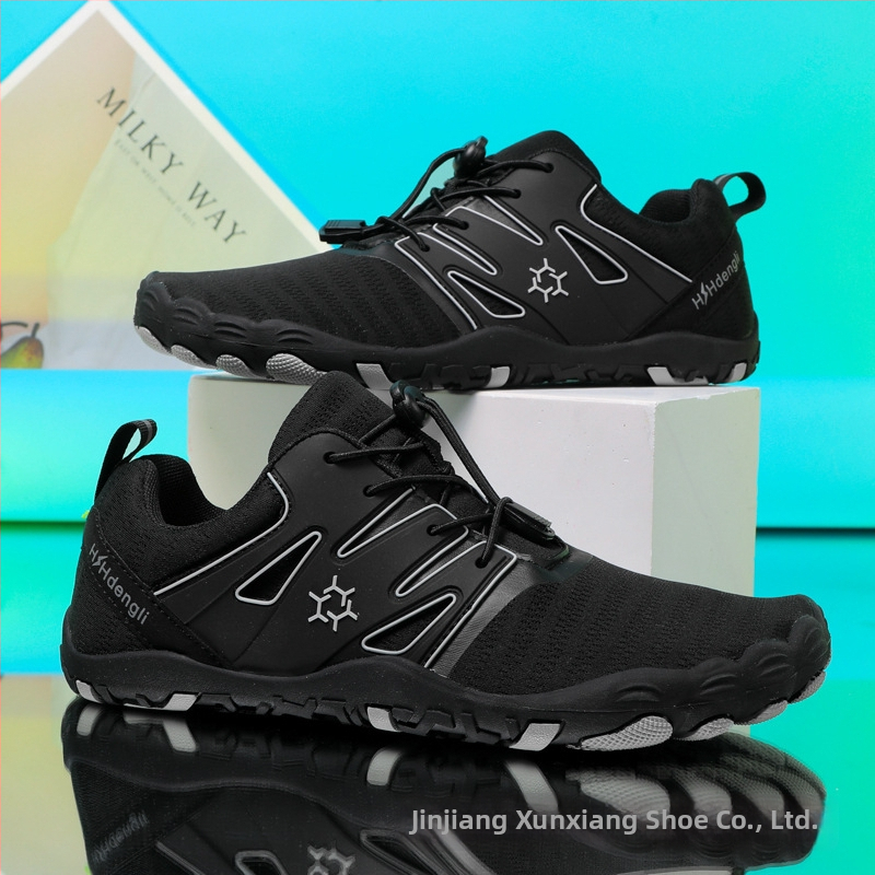 Vodene tenisice s pet prstiju za vanjsku upotrebu – mrežasti gornji dio, EVA srednja potplat, protivklizna gumena potplata, zatvaranje elastičnim pojasom, unisex