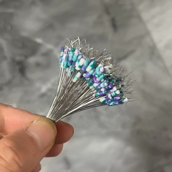 Šarene silikonske Space Beads, 300 kom., ultra uska koncentričnost za dijelove ribolovnih rigova