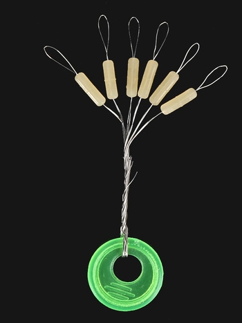 Galvenās makšķerēšanas līnijas komplektam piederumi - olīve formas space bean, augstas kvalitātes gumija