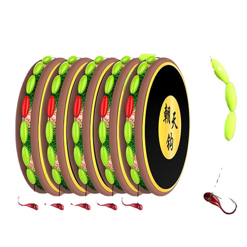 Sedmerozvjezdni plutajući set linije s tradicionalnim udicama za crucian carp fishing