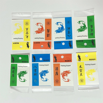 Enesulgav plastikkott kalastustarvikute ja väikeste lisaseadmete jaoks, gravüürlogo trükk, 100% puhas materjal, sisemine pakkimine, päritolu Zhejiang, Jinhua