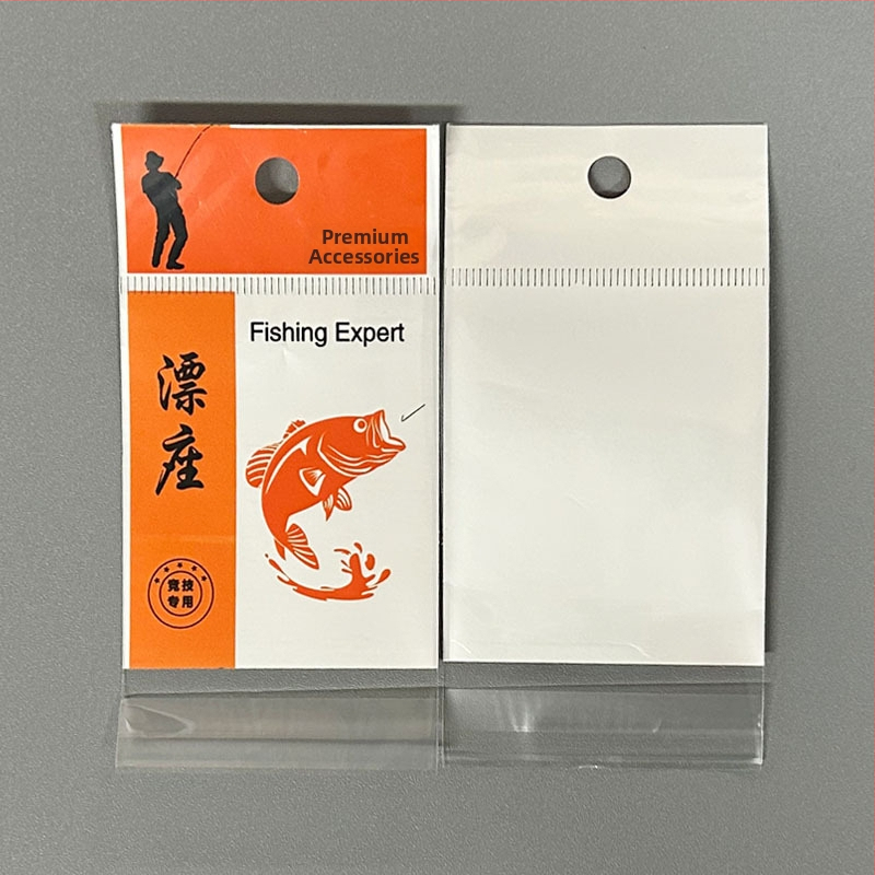 Enesulgav plastikkott kalastustarvikute ja väikeste lisaseadmete jaoks, gravüürlogo trükk, 100% puhas materjal, sisemine pakkimine, päritolu Zhejiang, Jinhua