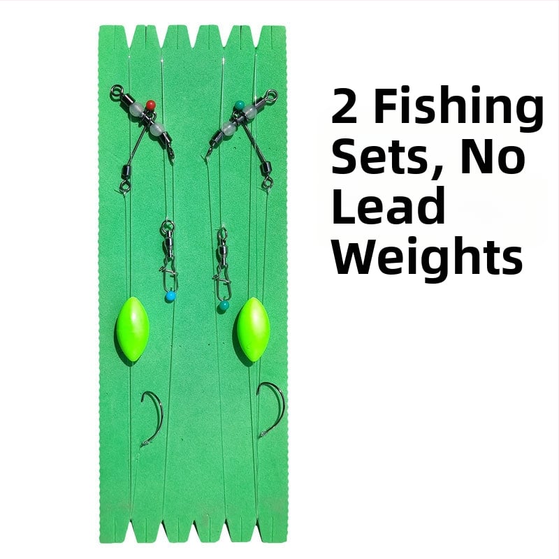 Kaito žvejybos komplektas su nailoniniu siūlu — apverstas žvejybos komplektas, priedai, tinkamas upėms, ežerams ir užtvankoms