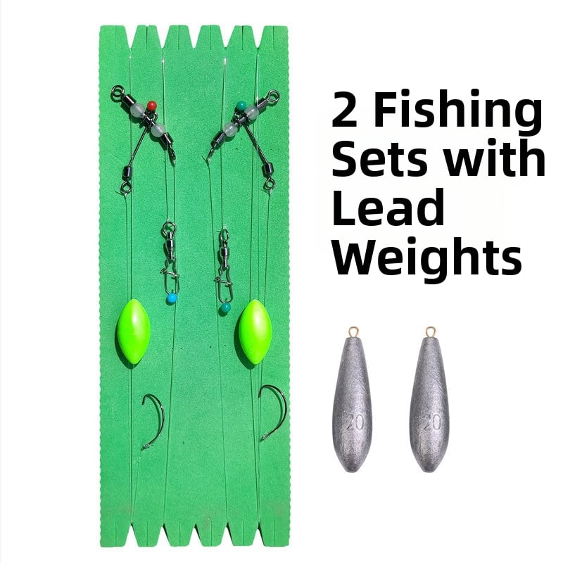 Kaito žvejybos komplektas su nailoniniu siūlu — apverstas žvejybos komplektas, priedai, tinkamas upėms, ežerams ir užtvankoms