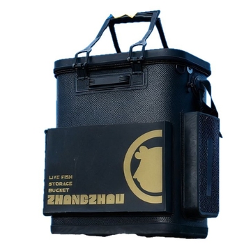 Găleată de pescuit cu fund dur întărit și carcasă rigidă integrată (Material: EVA; Fund: dur; Carcasă: integrată; Capacitate: mare)