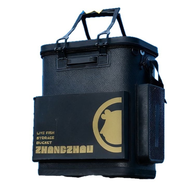 Găleată de pescuit cu fund dur întărit și carcasă rigidă integrată (Material: EVA; Fund: dur; Carcasă: integrată; Capacitate: mare)