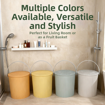 Plastikust hoiukann koos kaanega – kaasaskantav kodune ämber vannitoa jaoks ja kalapüügiks