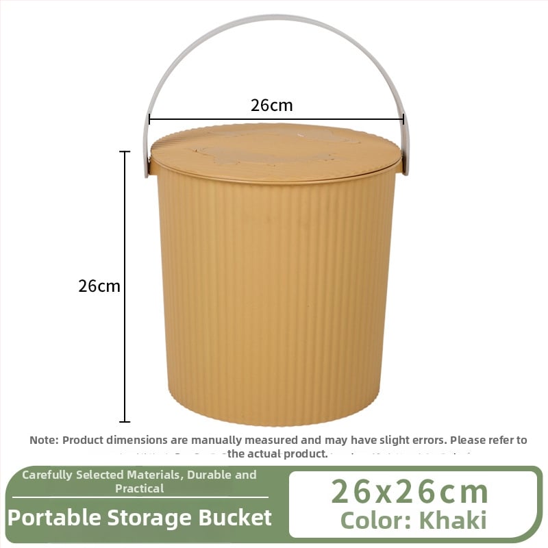 Plastikust hoiukann koos kaanega – kaasaskantav kodune ämber vannitoa jaoks ja kalapüügiks