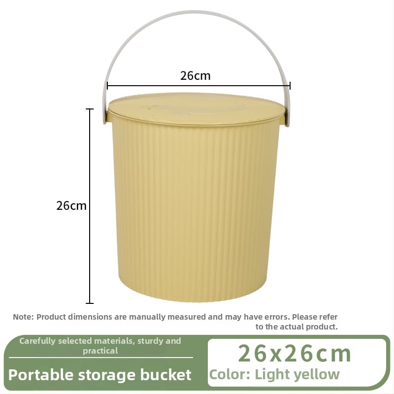 Plastikust hoiukann koos kaanega – kaasaskantav kodune ämber vannitoa jaoks ja kalapüügiks